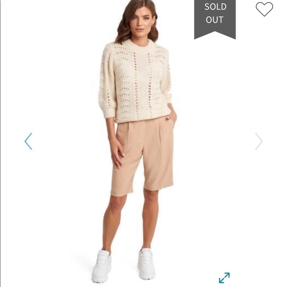 NAKD Ivory Short Balloon Sleeve Knit Sweater - Picture 6 of 7